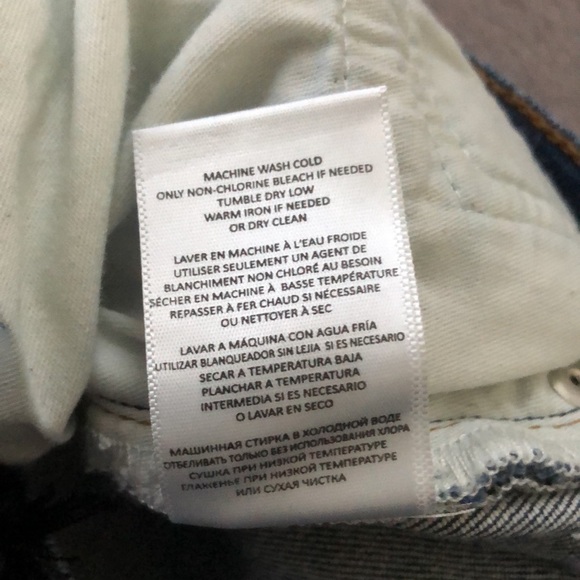 Re/Done 90s Extra Stretch High Rise Ankle Crop Royal Fade 23 - Picture 8 of 15